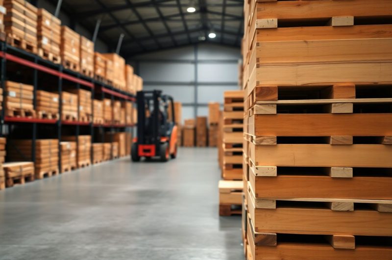 Le processus d'envoi de marchandises par les palettes